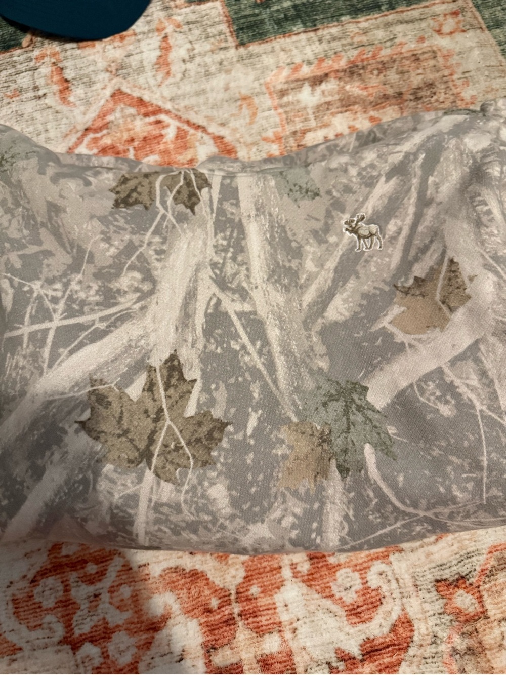 abercrombie kids Gray Camouflage Tee with Moose Logo